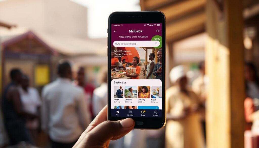Afribaba Mobile App Interface Afribaba Mobile App Interface